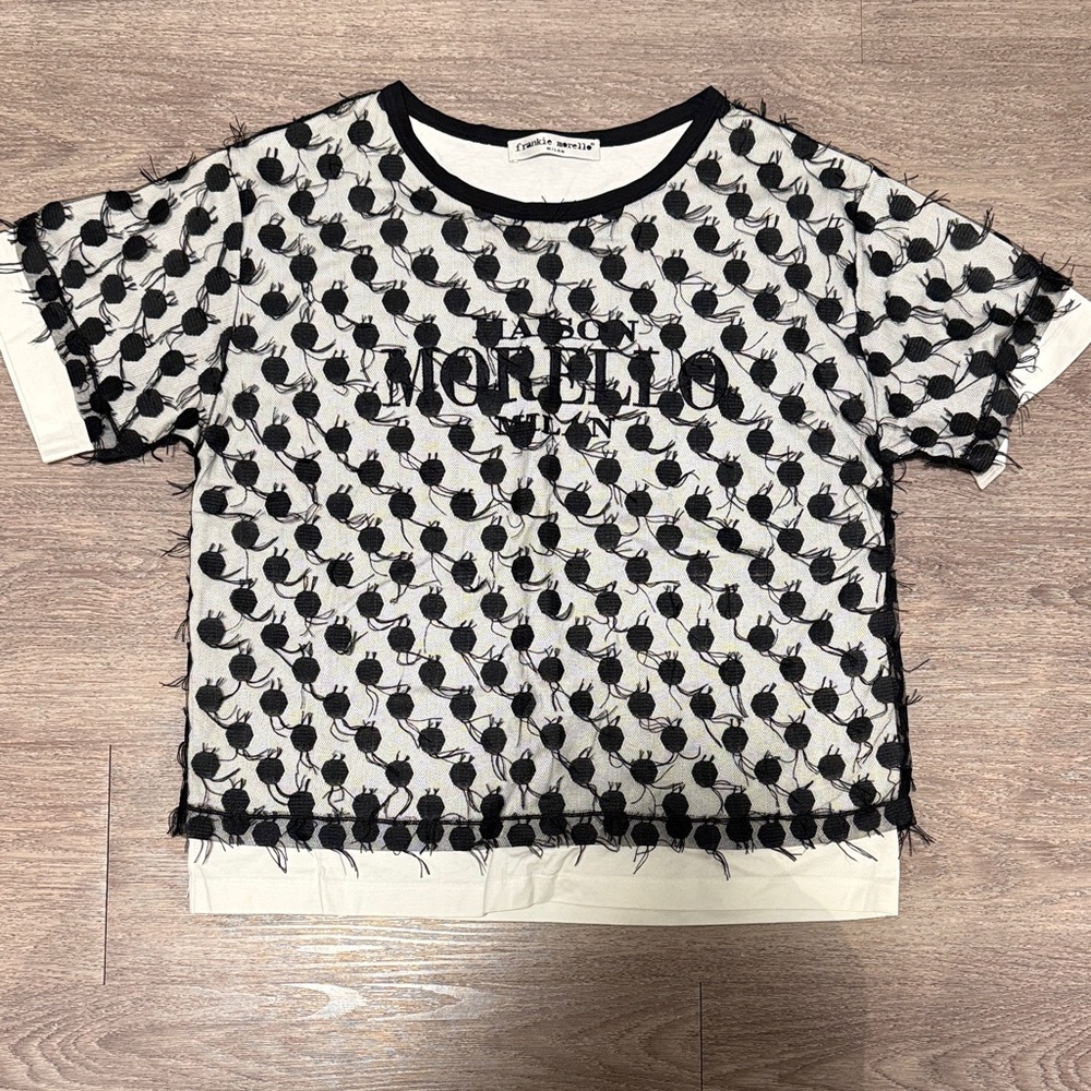 Frankie Morello Women’s Black and White Top